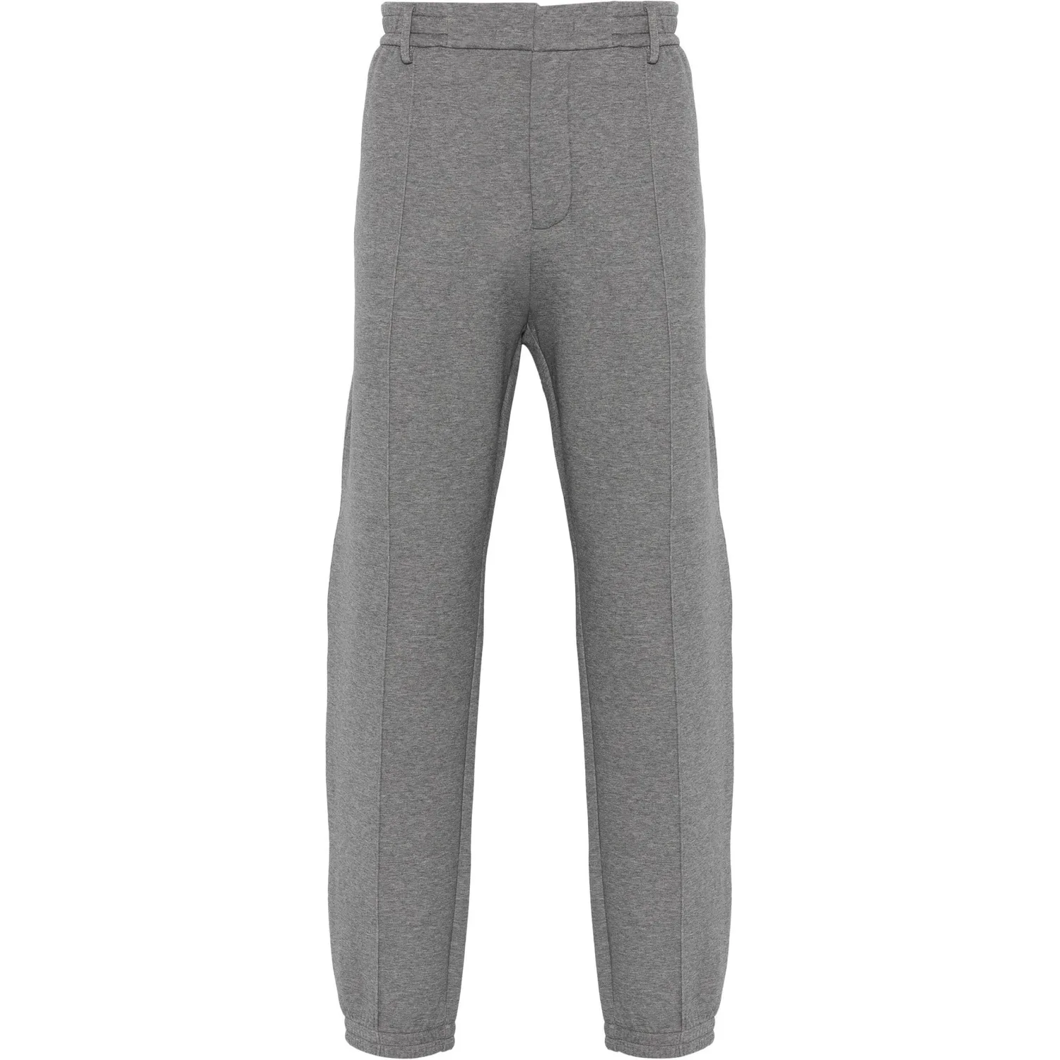 Брюки с рельефными швами EMPORIO ARMANI, серый