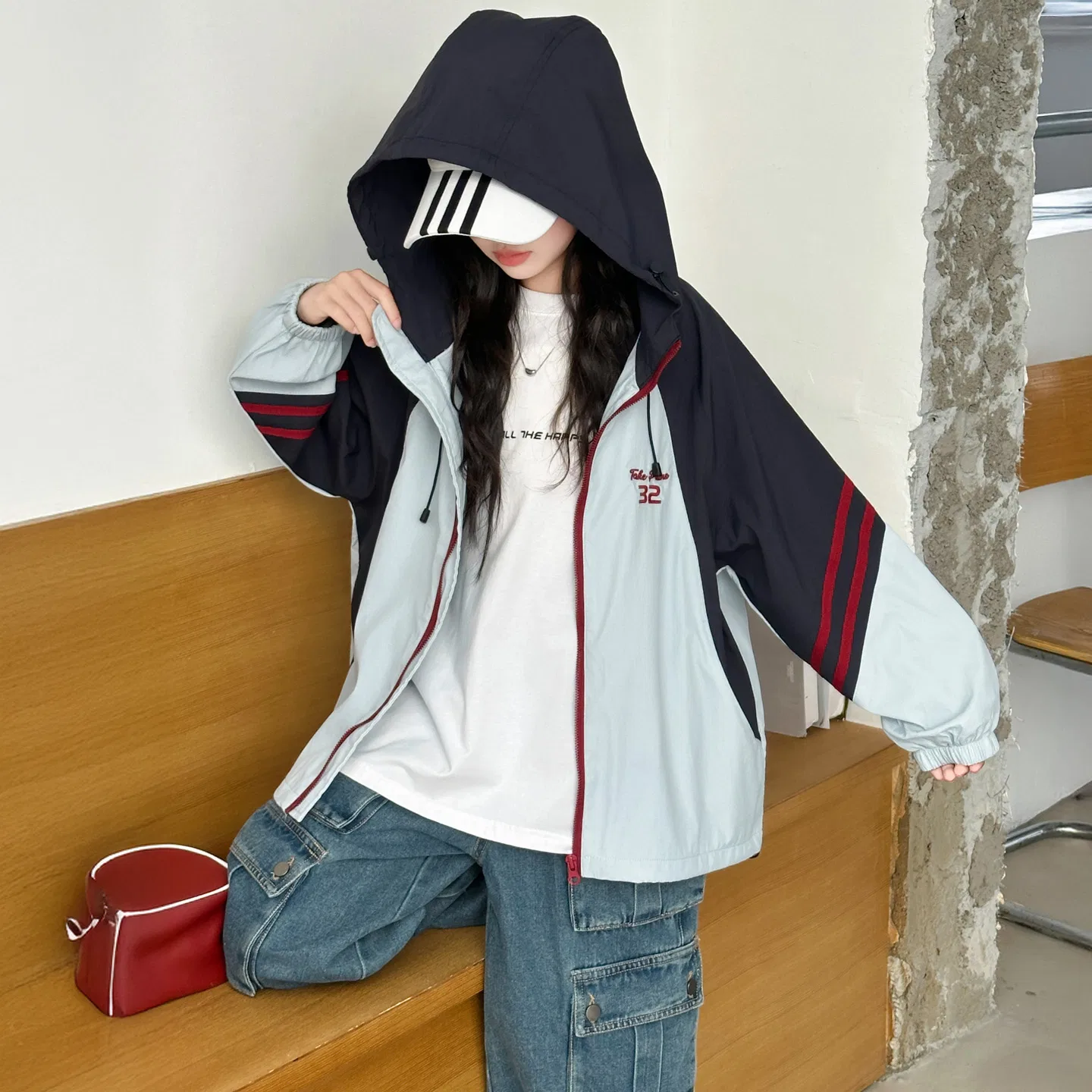 Детская куртка для девочек с принтом Lanza, Light Blue — фото 4