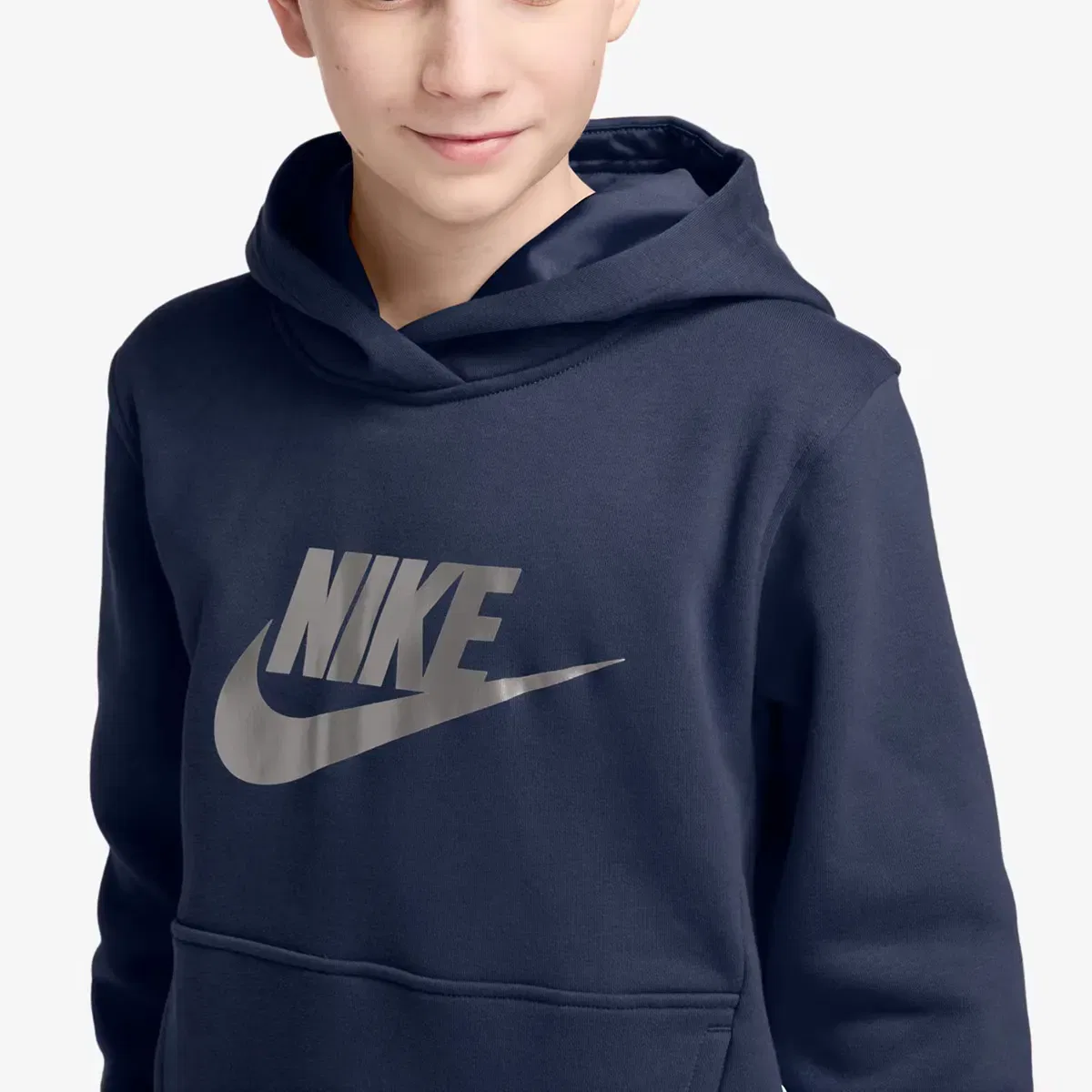 Детская худи Nike Sportswear Club Fleece, Azul Marino — фото 3