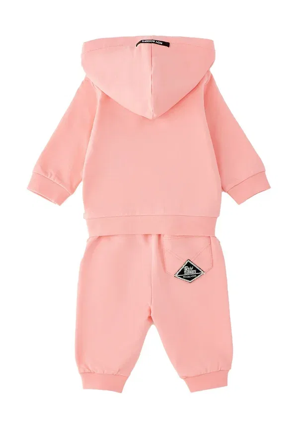 Костюм спортивный из двух предметов, хлопок, Two-piece jogging suit unisex set, Roy Rogers, Pink Bubble, розовый — фото 2
