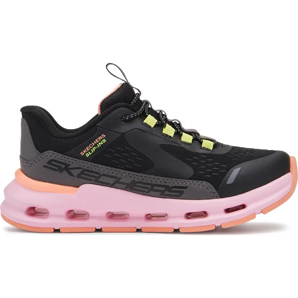 Детские кроссовки Glide Step Skechers, Black/Pink Multi — фото 2