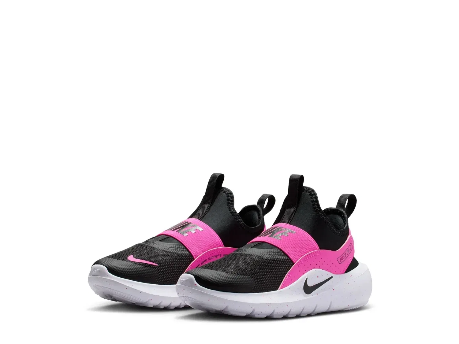 Кроссовки slip-on Flex Runner 4 Nike, черно-розовые — фото 3