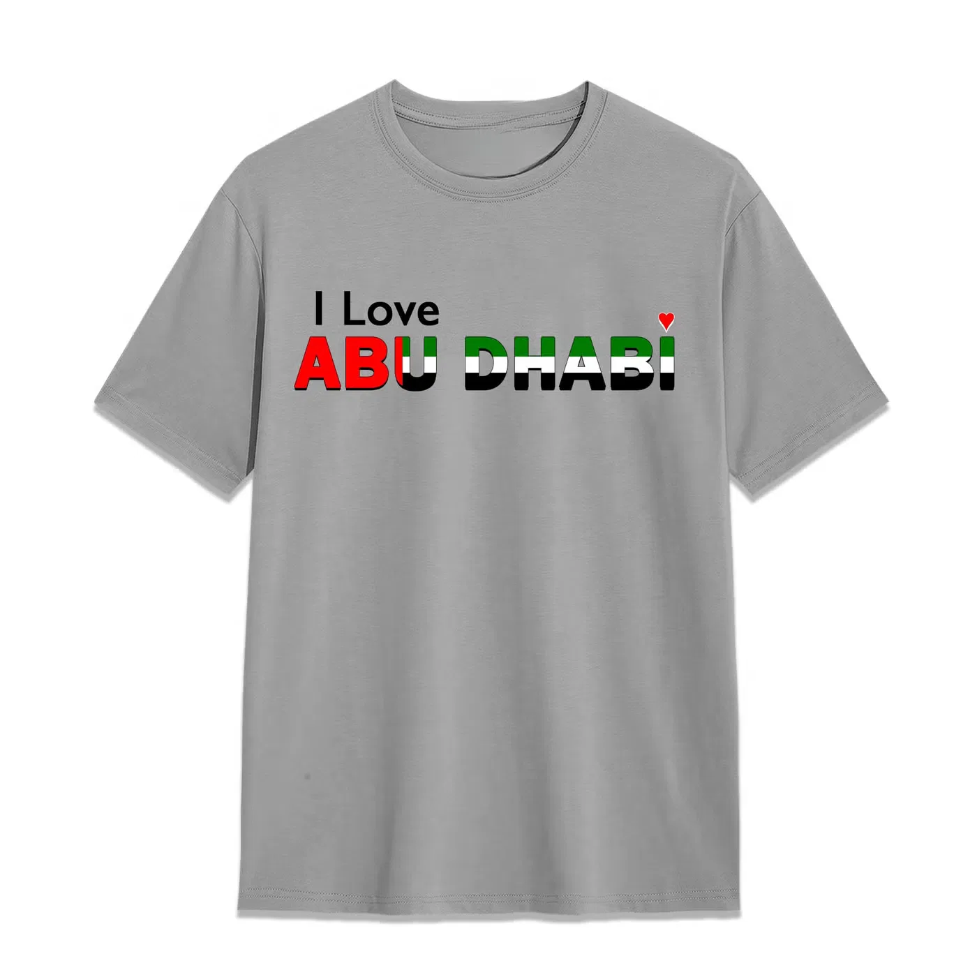 Футболка с принтом I Love Abu Dhabi Yoo Street, серый