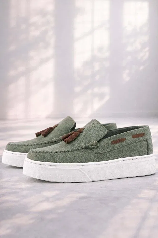 Детские мокасины для мальчиков с коротким каблуком Rakerplus, Khaki