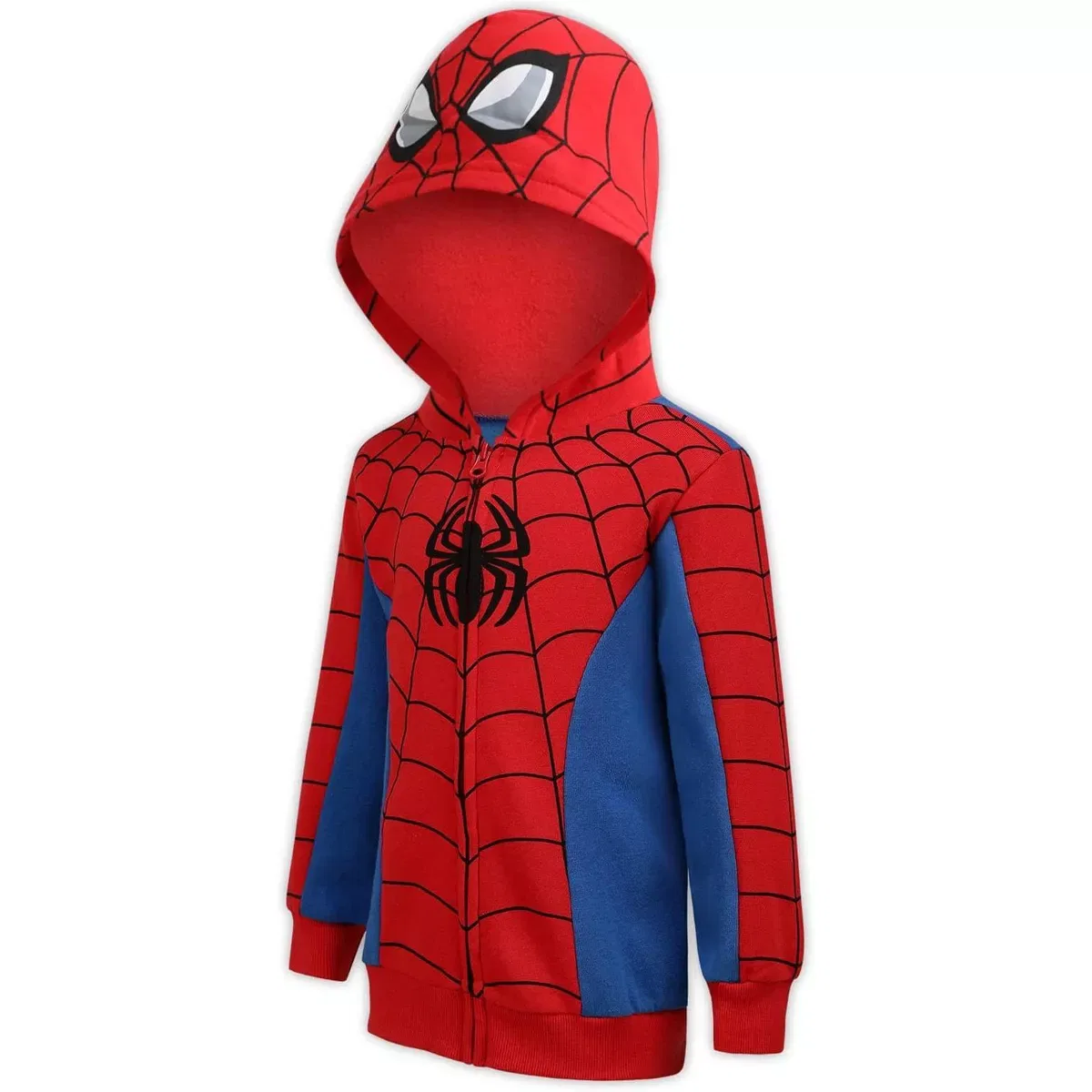 Детское худи на молнии с принтом Marvel Spider-Man Spider-Man, Red — фото 3