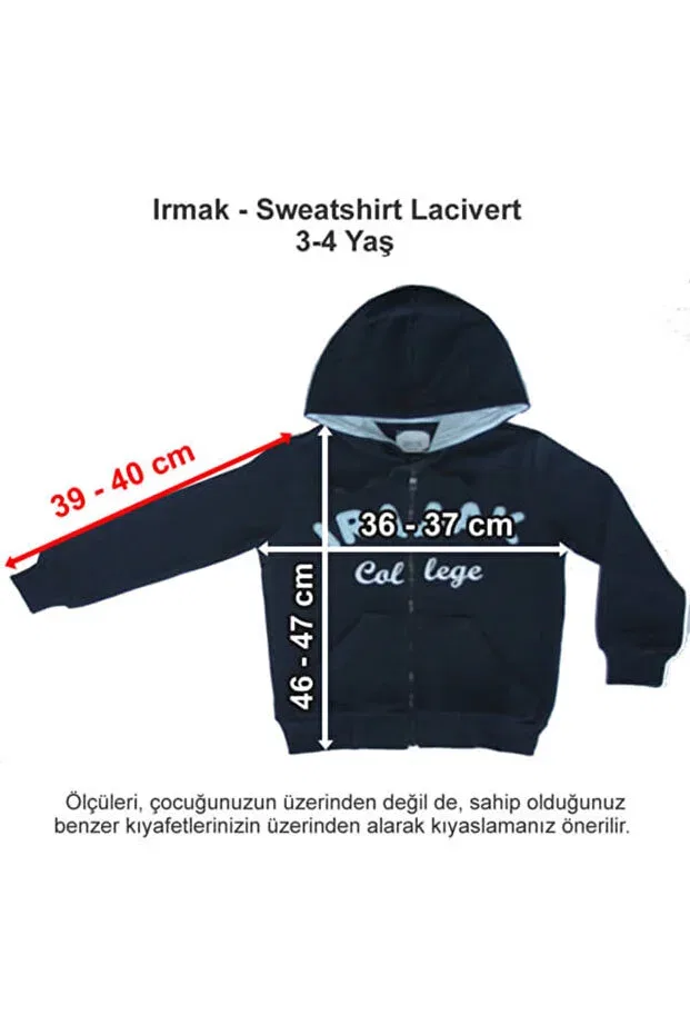 Детское худи для девочек с принтом Irmak, Navy Blue