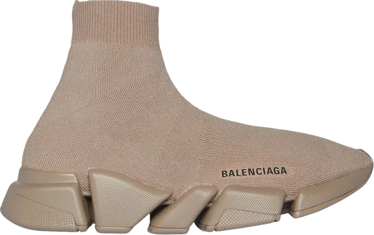 Кроссовки Balenciaga Wmns Recycled Speed 2.0 Sneaker Dark Beige, коричневый