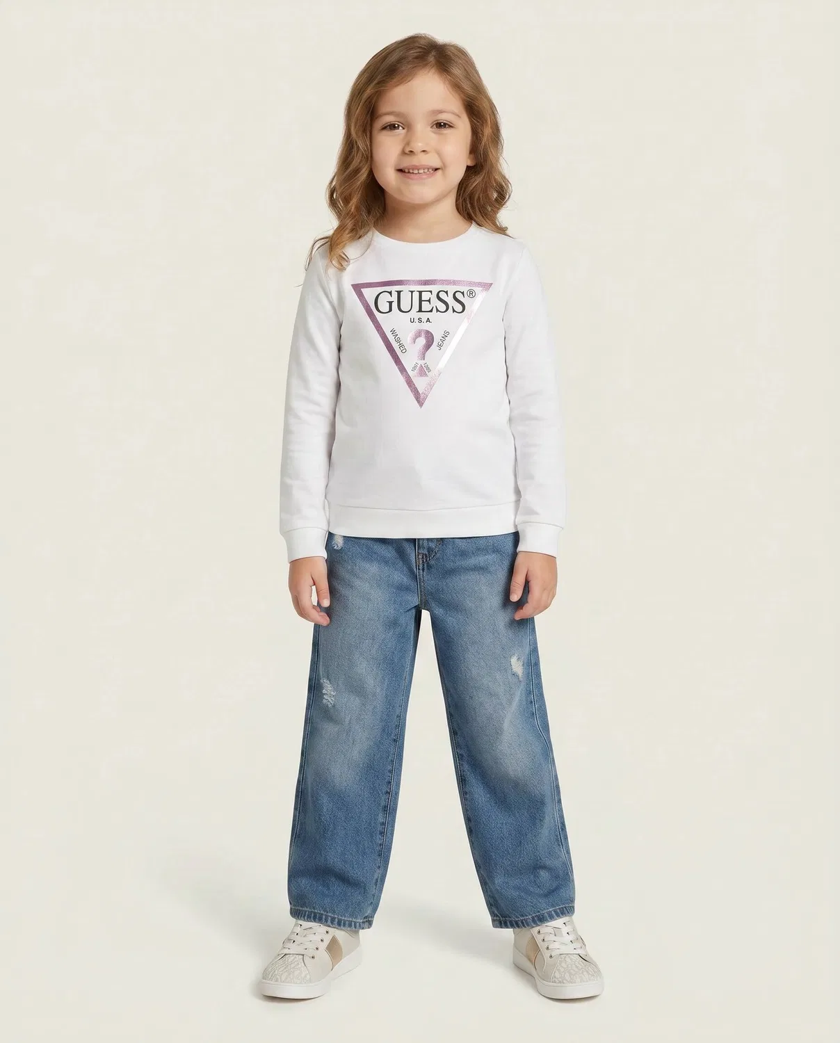 Свитшот Guess, белый — фото 2