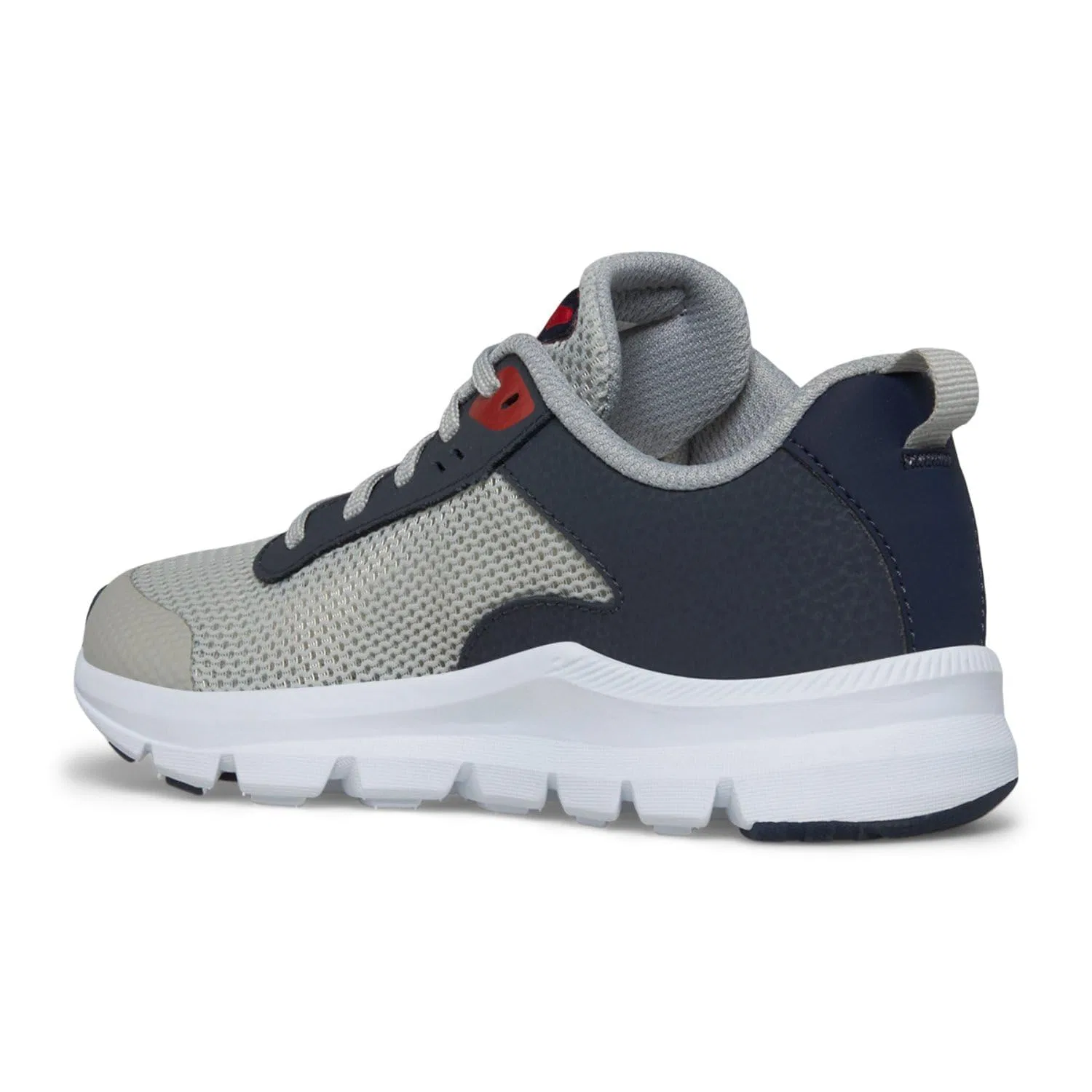 Детские кроссовки для мальчиков с длинной шнуровкой Axon Kdz Saucony, Grigio Navy Rosso — фото 4