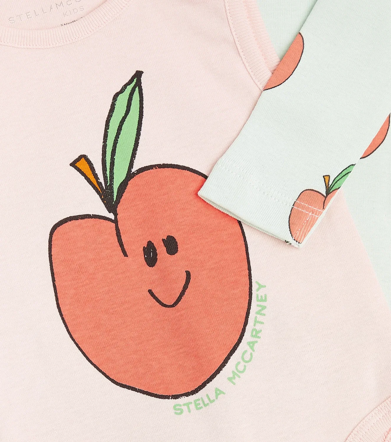 Комплект из комбинезона и боди из хлопкового джерси для малышей Stella Mccartney Kids, мультиколор — фото 3