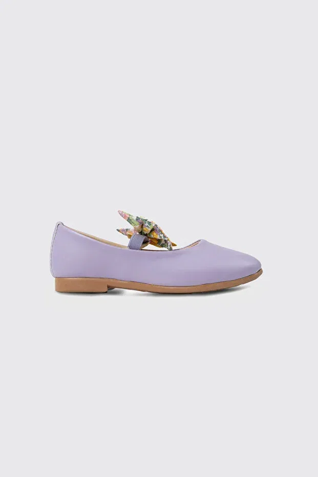 Детские балетки для девочек с принтом Made With Liberty Fabric, Purple