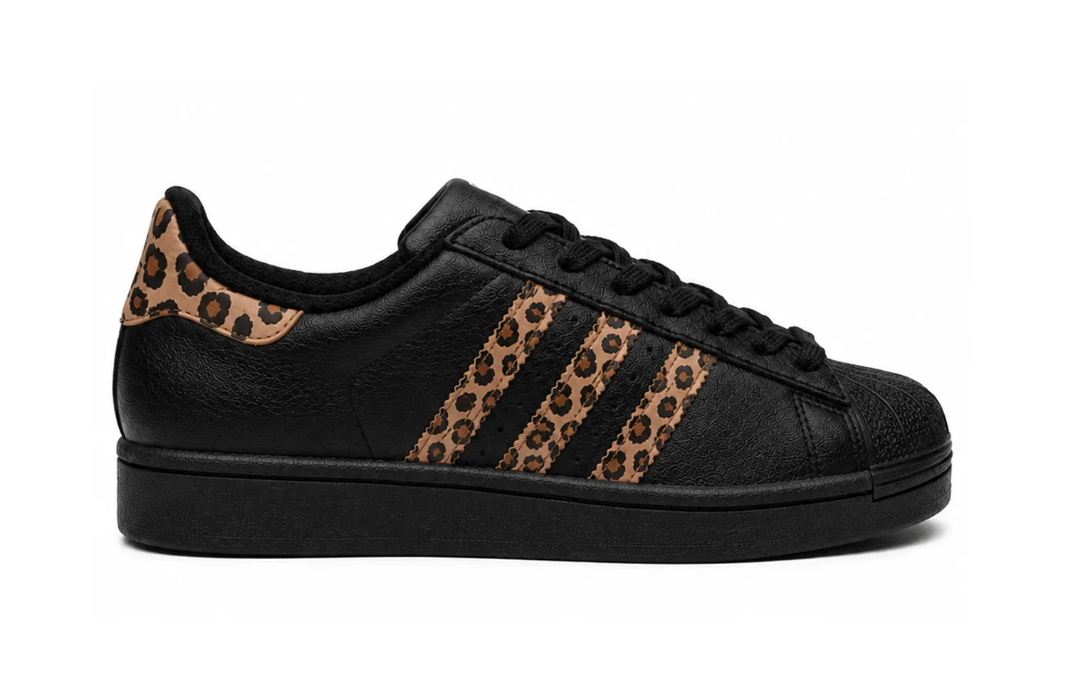 Детские кеды с принтом Adidas Originals Superstar 2, Черный — фото 3