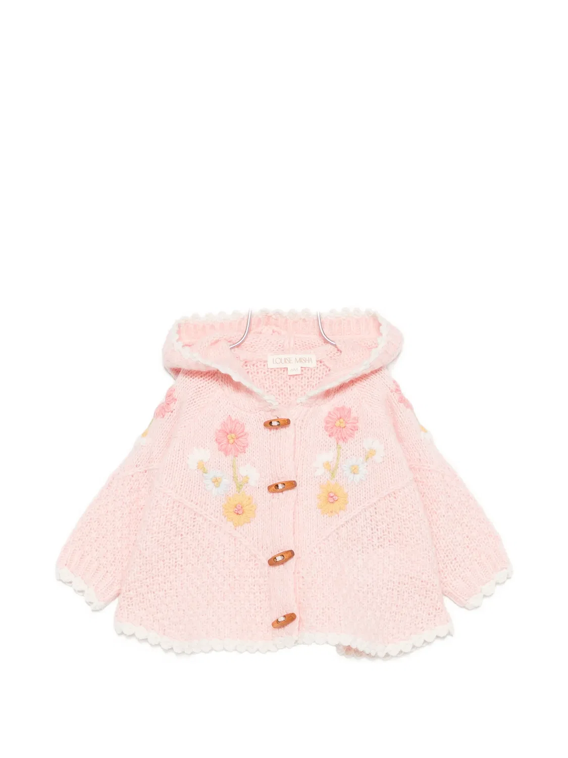 Куртка с капюшоном и вышивкой Louise Misha Kids, розовый