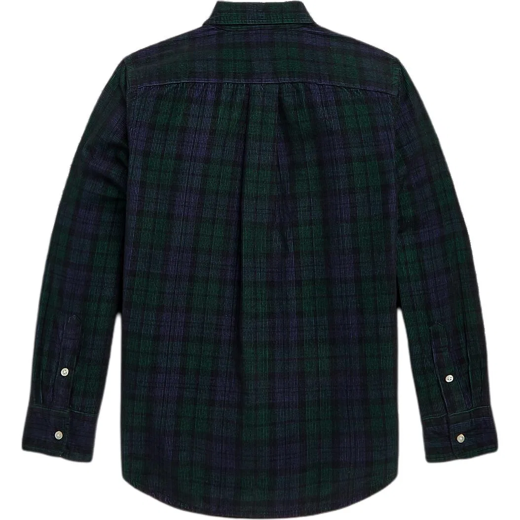Детская повседневная рубашка с длинным рукавом Polo Ralph Lauren, Green — фото 3