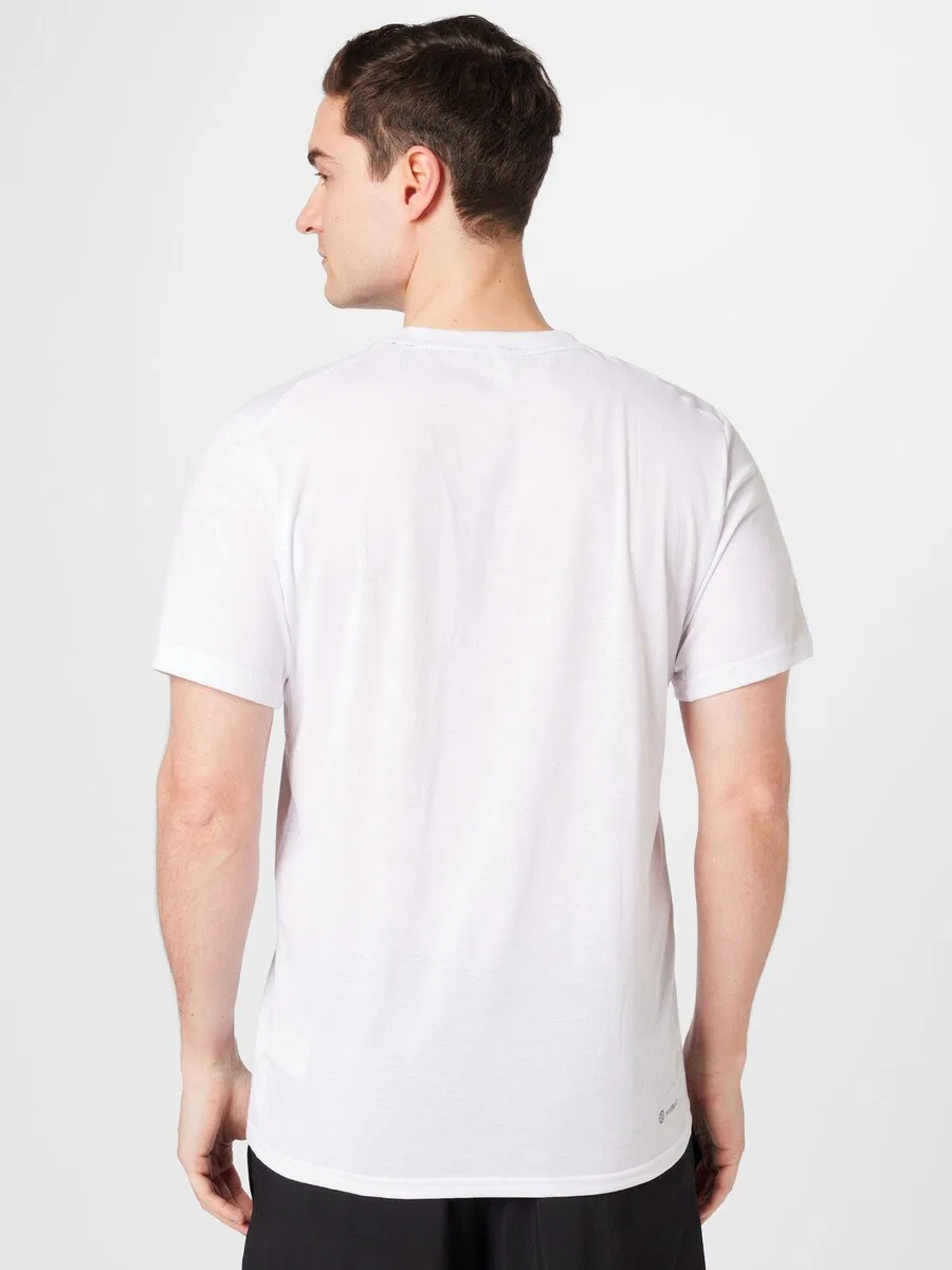 Спортивная футболка ADIDAS PERFORMANCE Performance Shirt 'Train Essentials', кремовый — фото 4