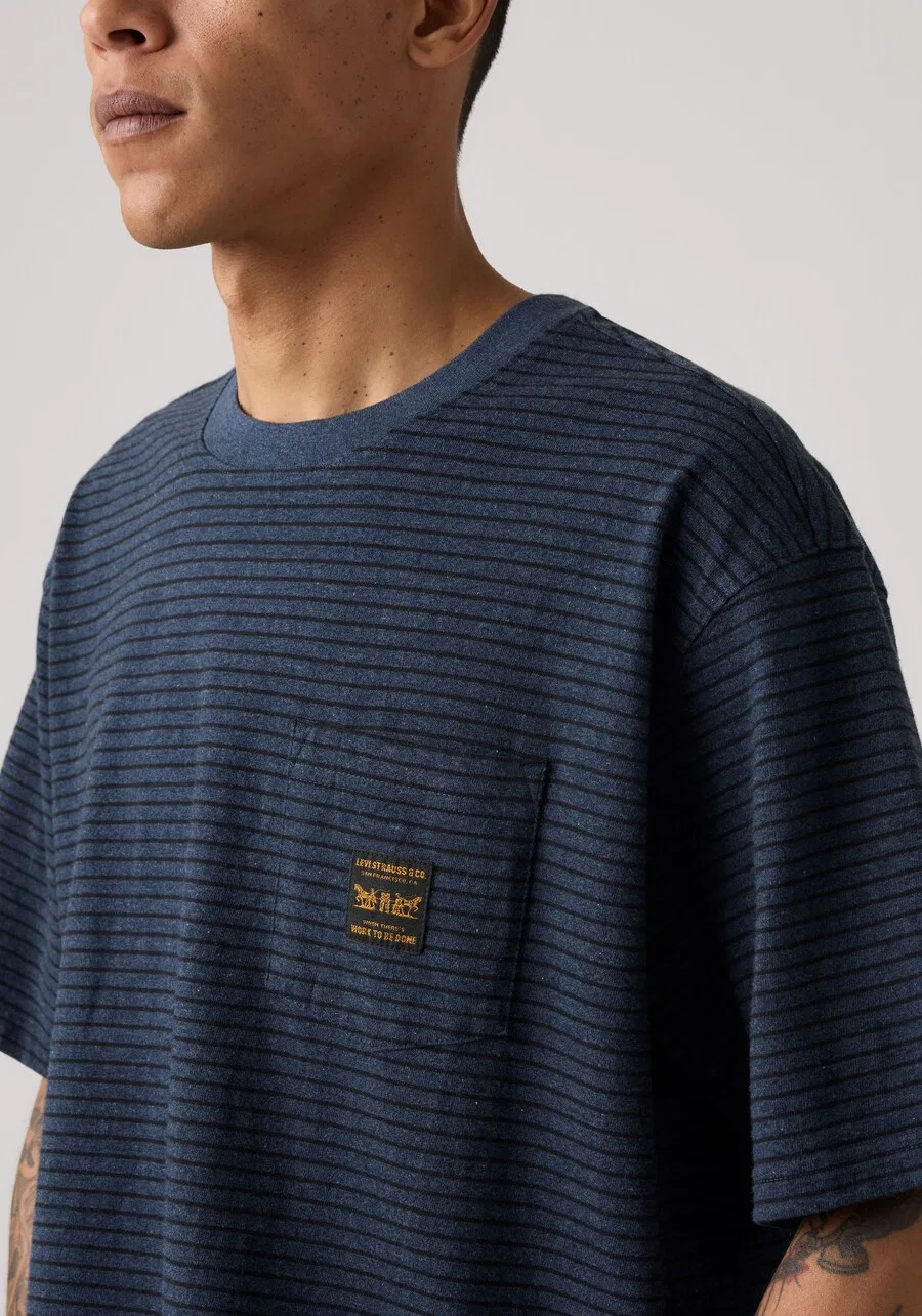 Футболка LEVI'S WORKWEAR сапфирового цвета — фото 3