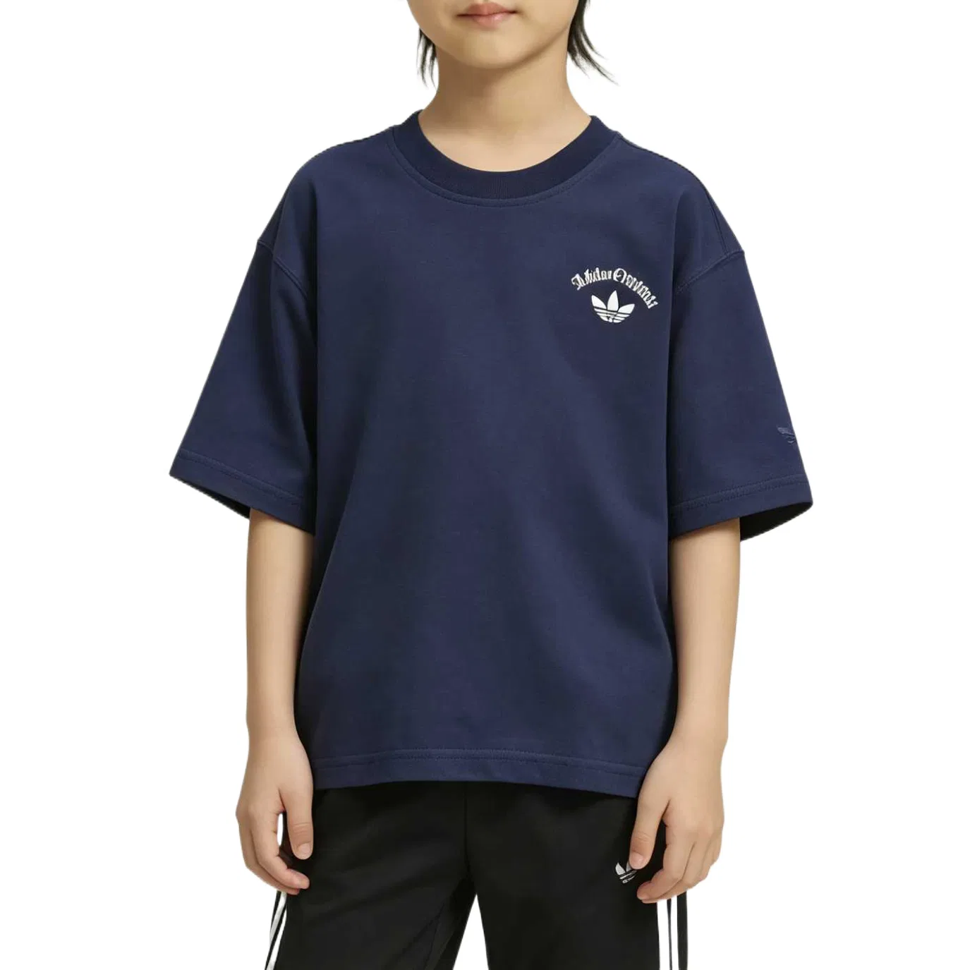 Детская футболка хлопковая Adidas Originals, Dark Navy Blue