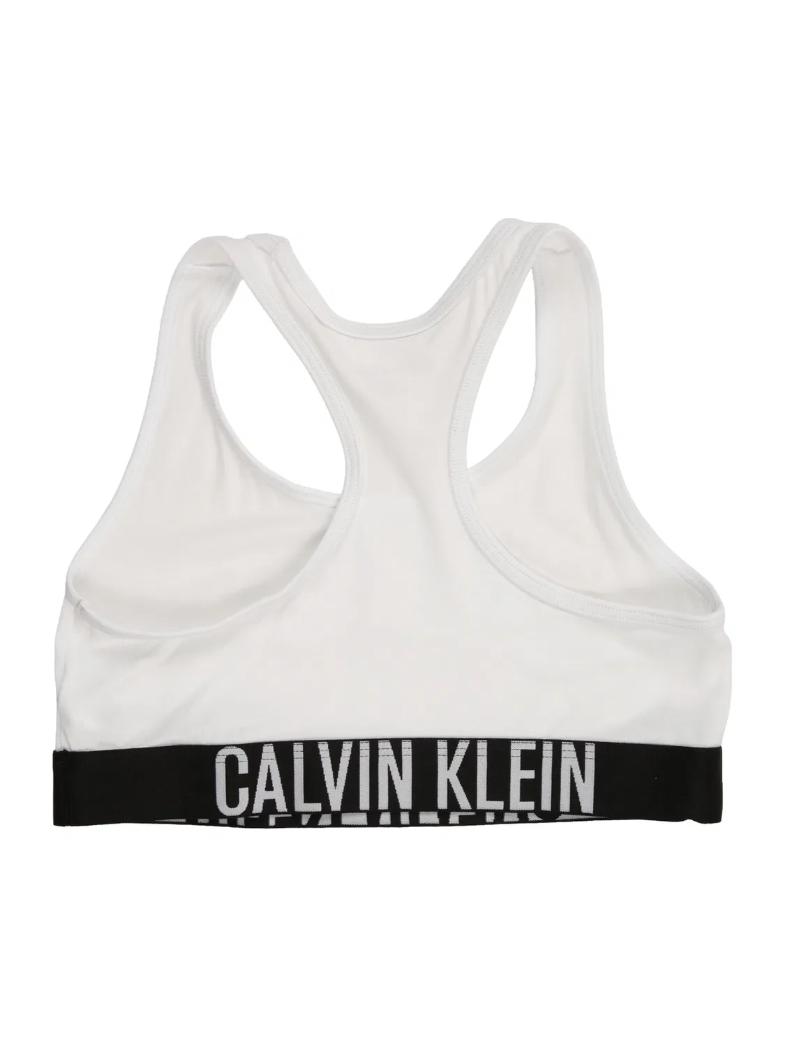 Бюстгальтер-футболка Calvin Klein Underwear Intense Power в серо-белой расцветке — фото 2