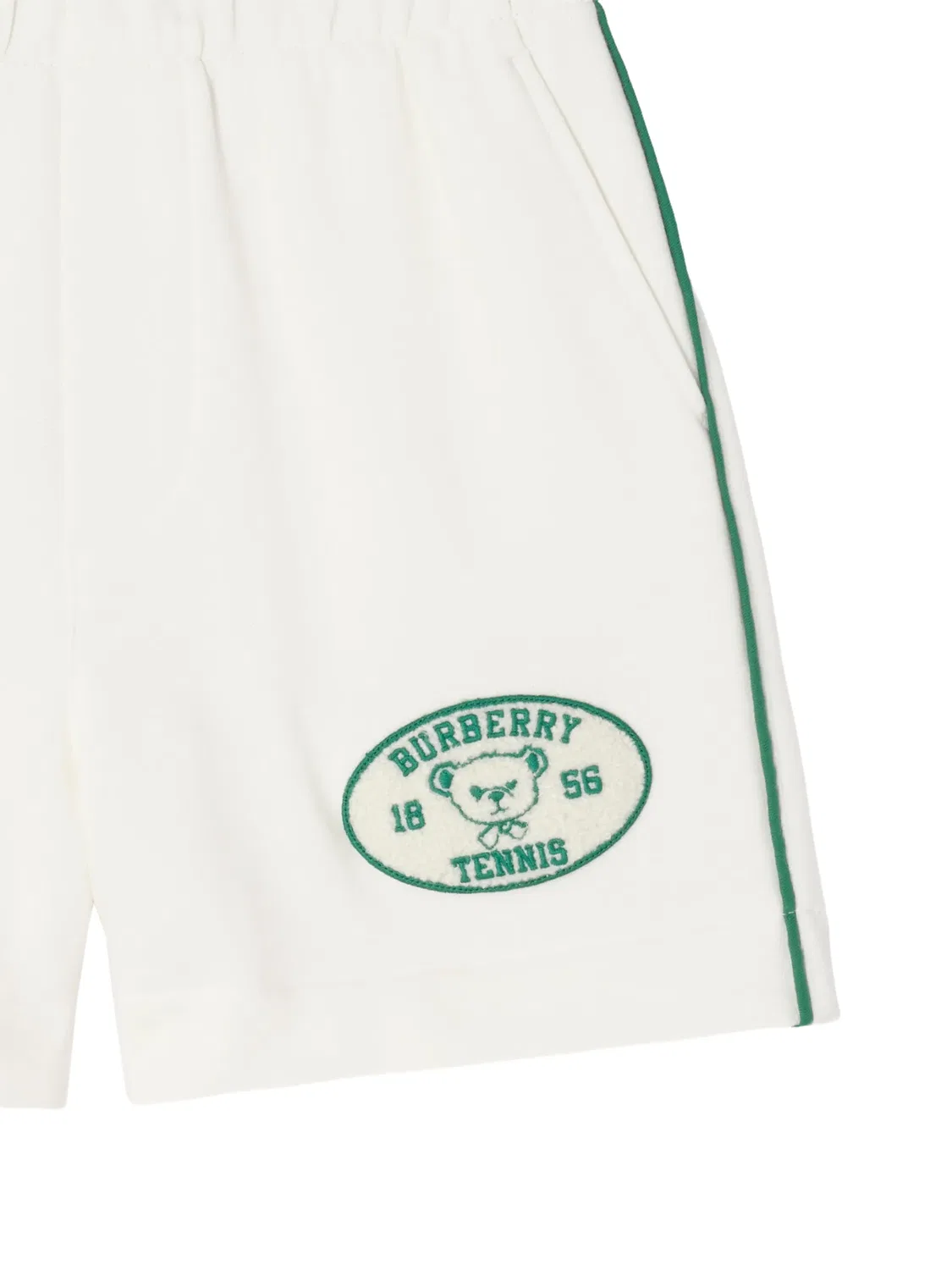 Шорты Tennis Bear Burberry Kids, белый — фото 3