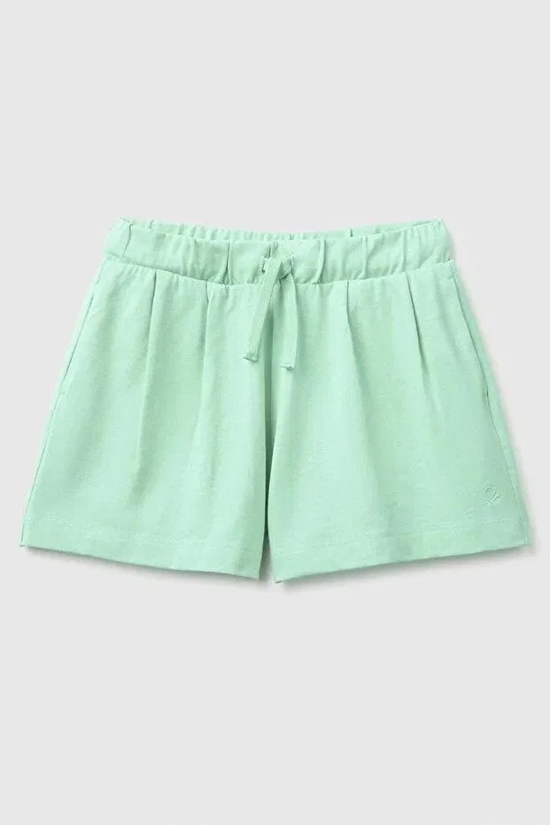 Детские шорты для девочек с принтом United Colors Of Benetton, Green