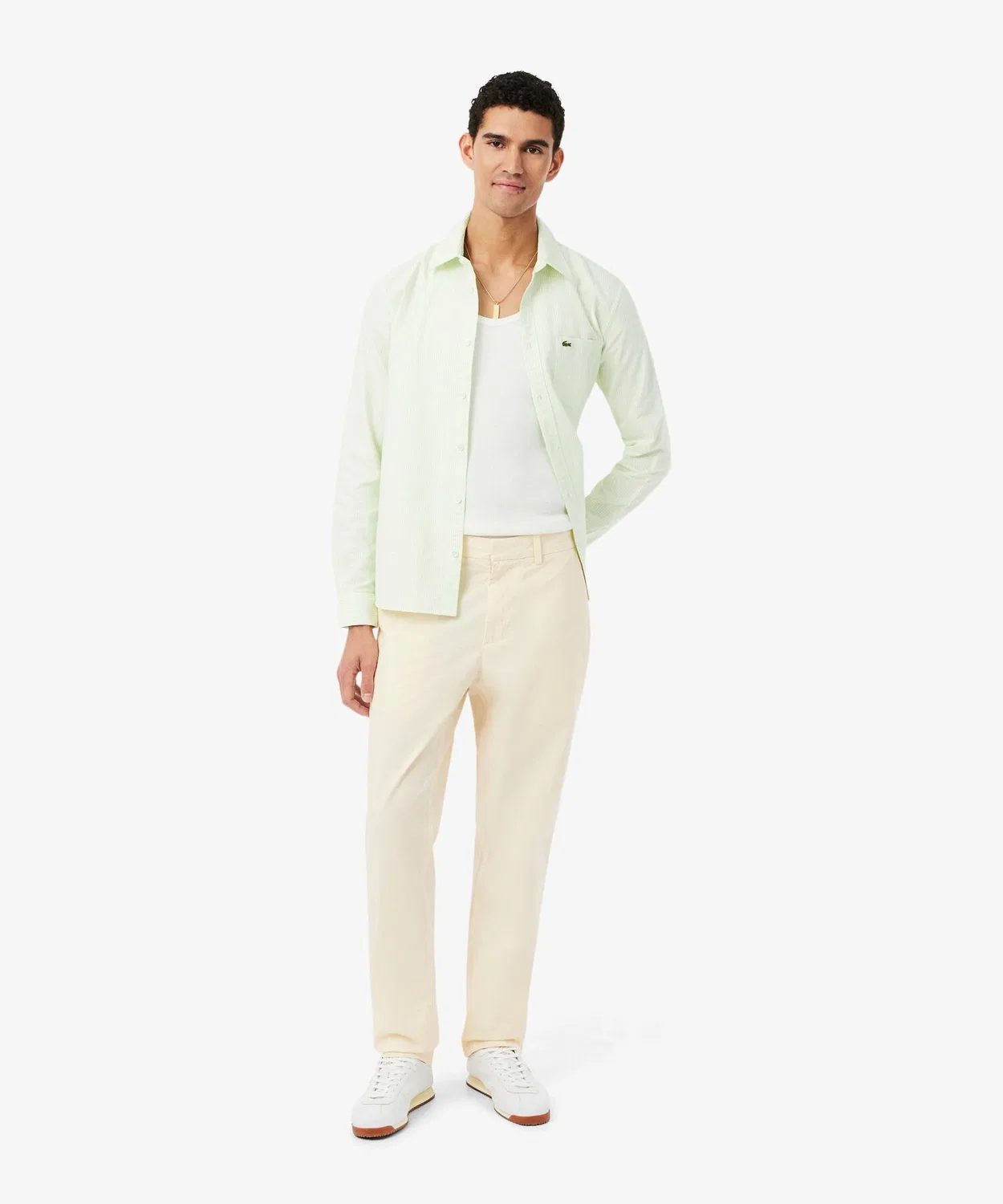 Мужские чиносы с легким заужением LACOSTE, Темно-синий — фото 2