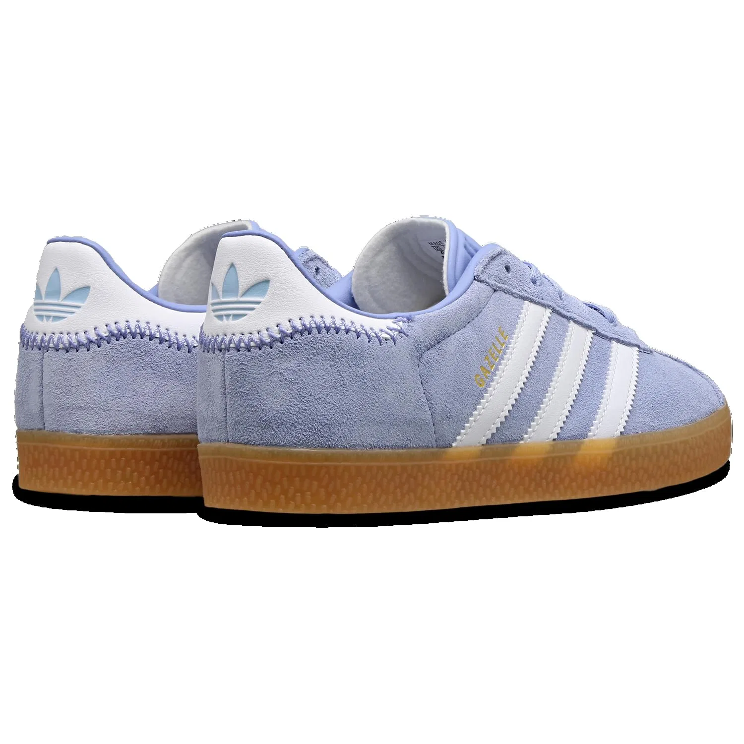 Детские кроссовки для мальчиков с замшевым верхом Gazelle Adidas, Sky Blue White — фото 3