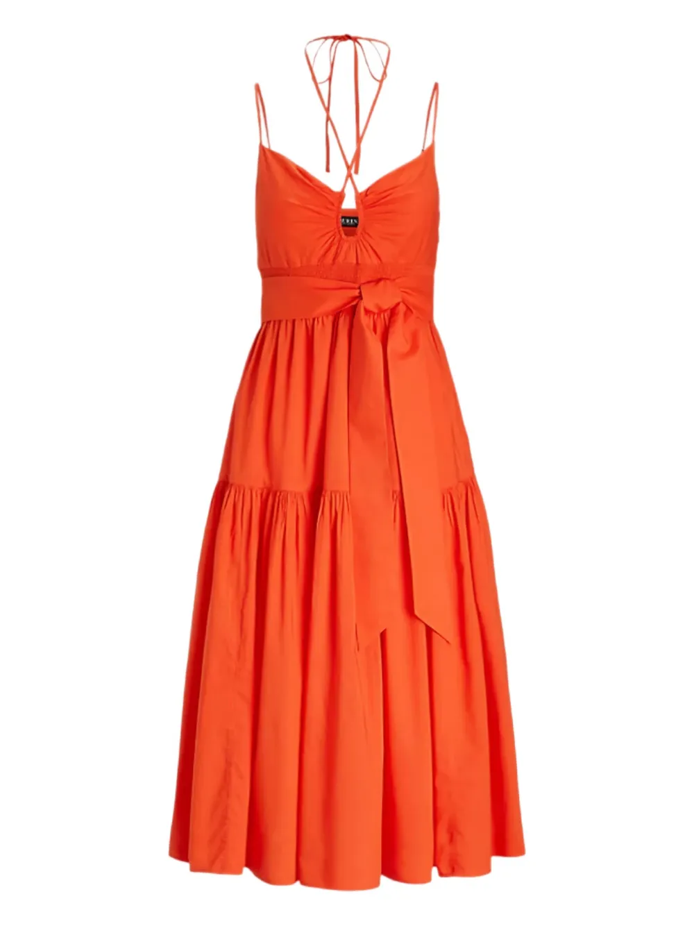 

Платье миди с поясом Lauren Ralph Lauren, оранжевый