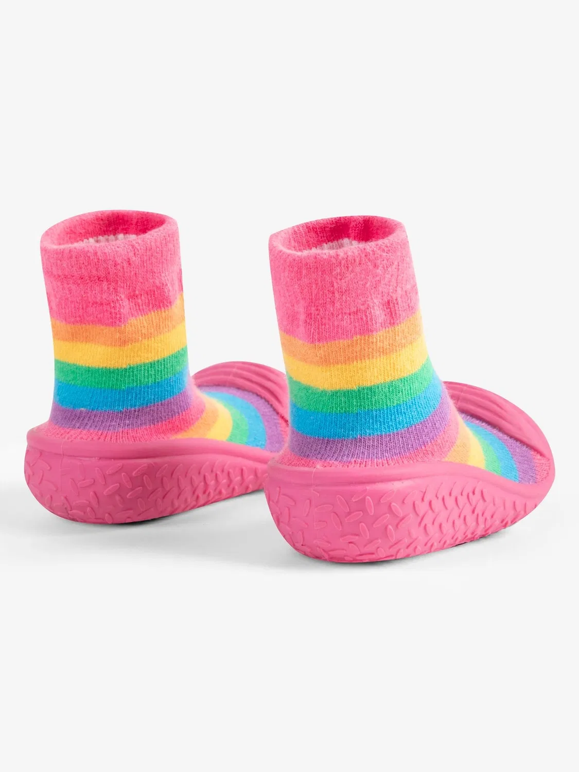 Тапочки-носочки Rainbow JoJo Maman Bébé, разноцветные — фото 2