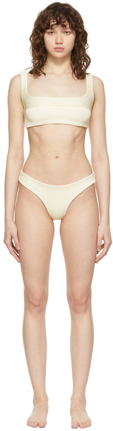 

Бикини Gabi в рубчик Off-White Haight, Коричневый, Бикини Gabi в рубчик Off-White Haight