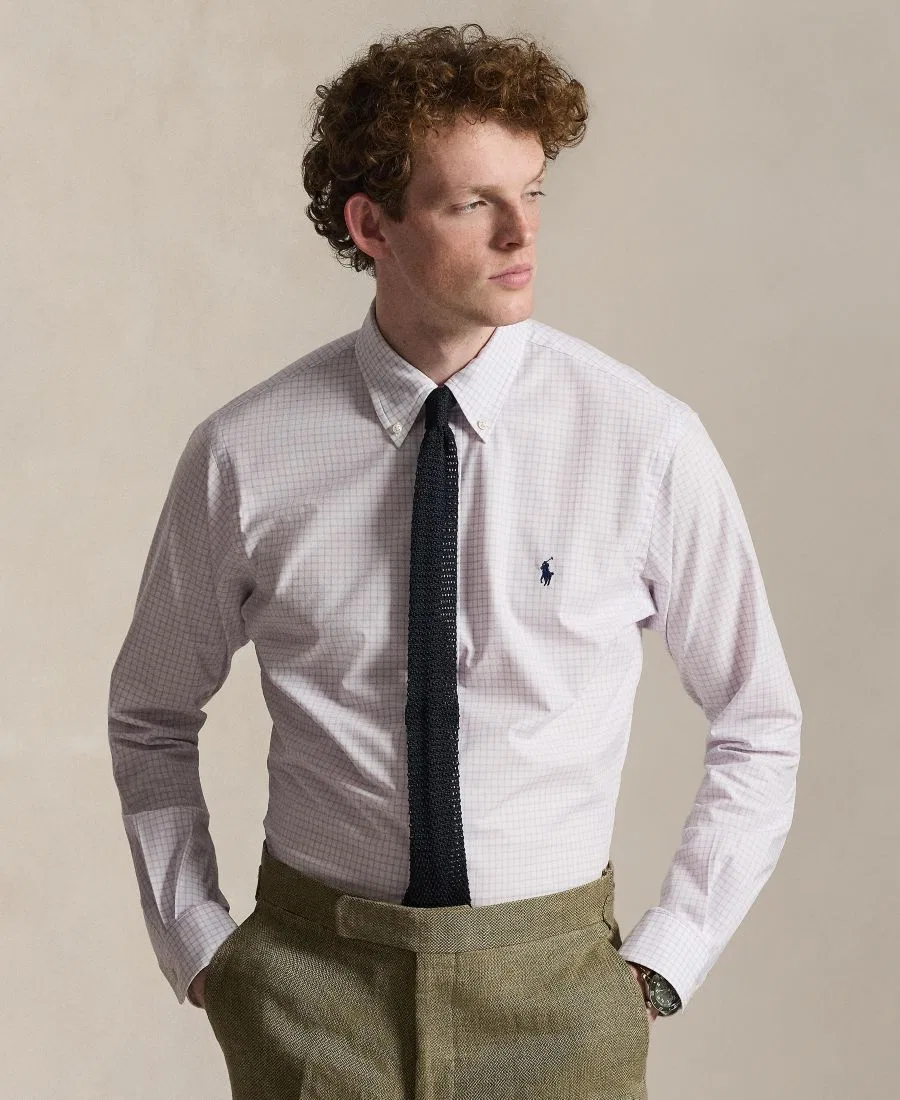 Классическая рубашка Polo Ralph Lauren, Powder Purple White