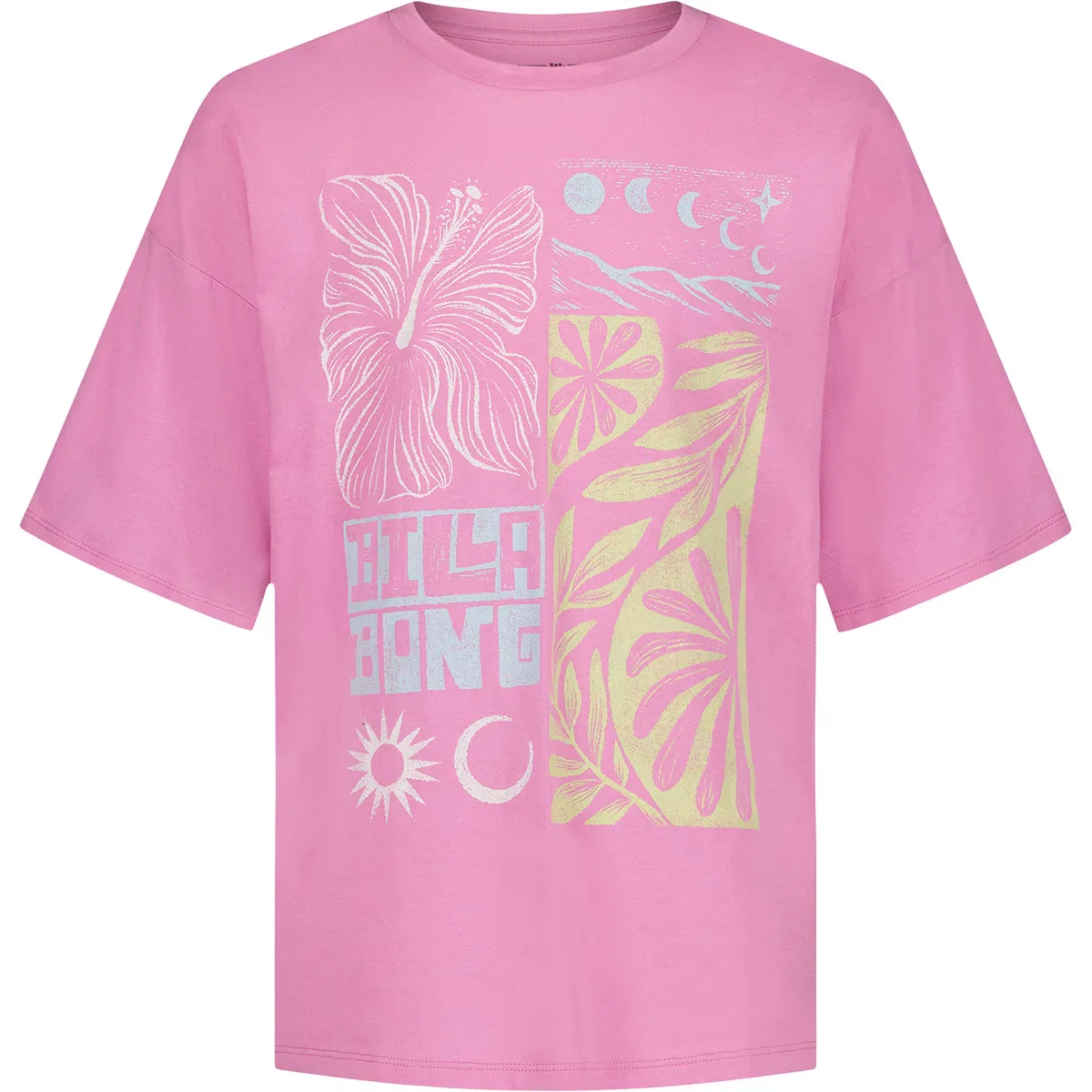 Детская футболка для девочек оверсайз Summer oversized t-shirt Billabong, Cyclamen