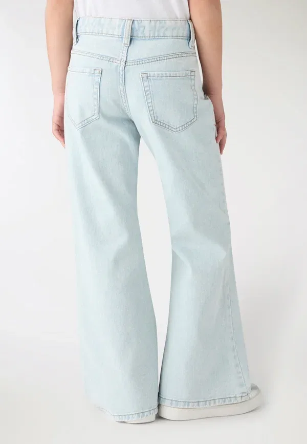 Брюки джинсовые с пайетками Applicazioni Terranova Blue Denim Chiaro, светло-голубой — фото 3