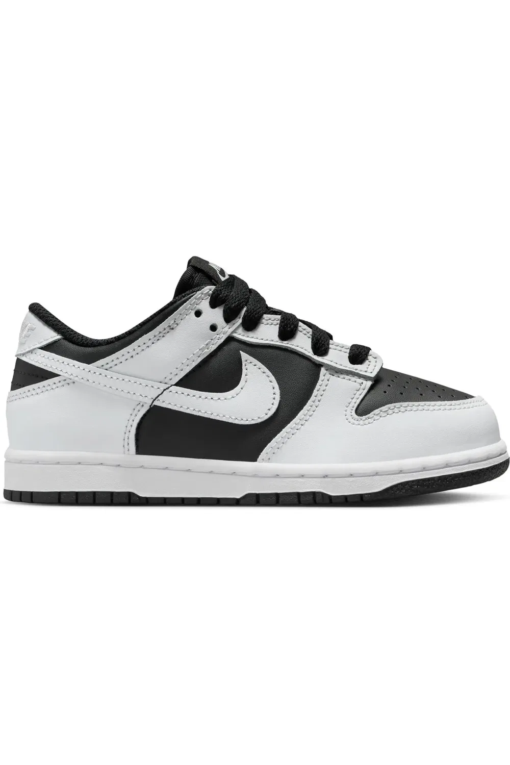 Кроссовки детские баскетбольные Dunk Low Nike, Black/Platinum Tint/White — фото 2
