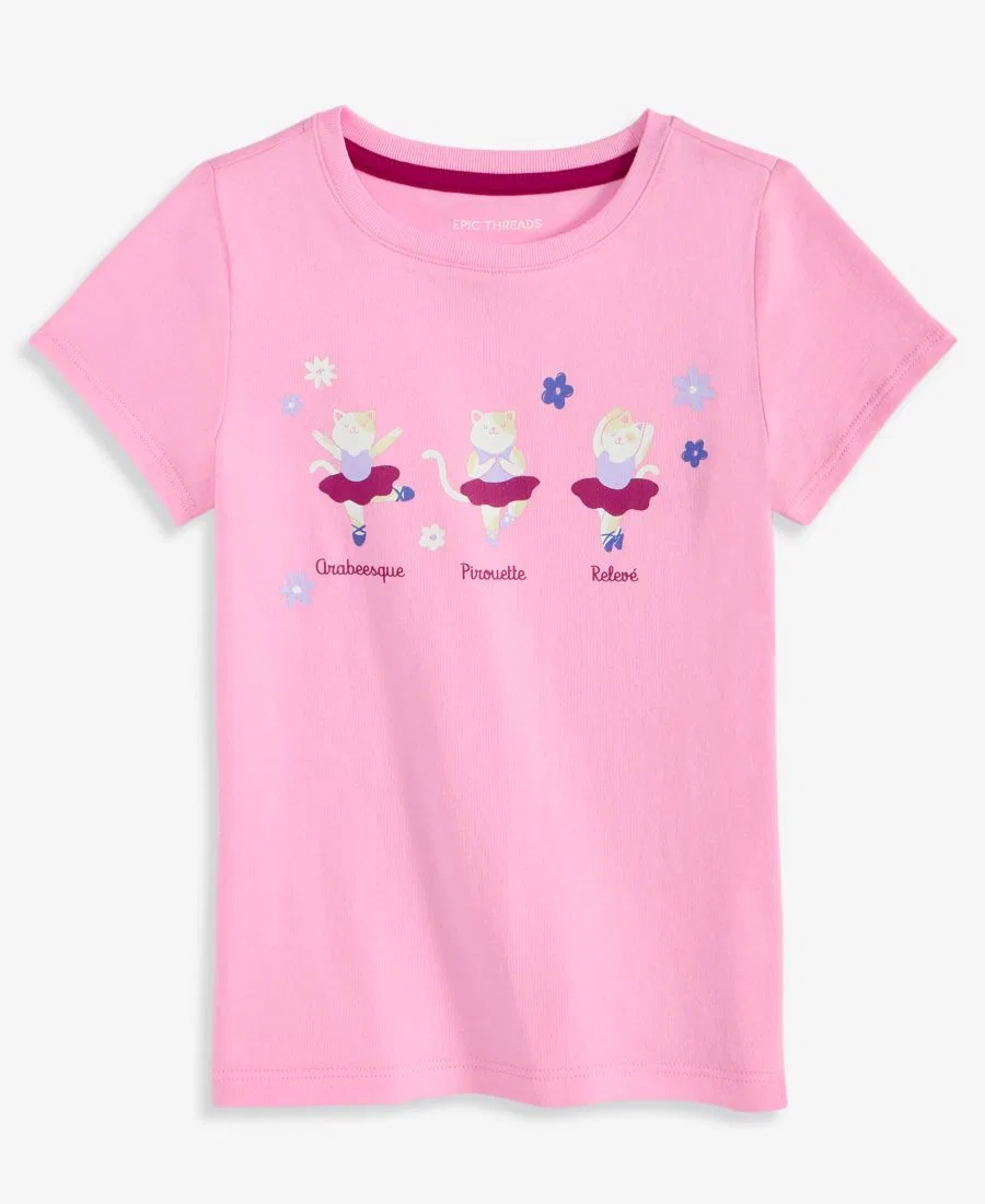 Футболка с принтом Cat Ballet Epic Threads, Bonbon