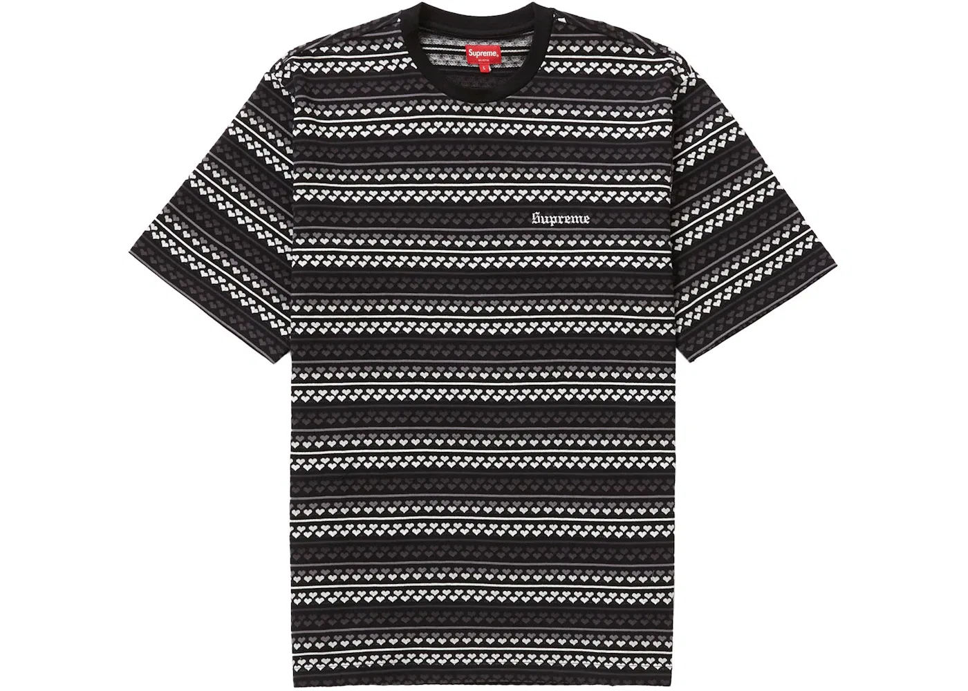 Мужская футболка с жаккардовым принтом Supreme Supreme, Black