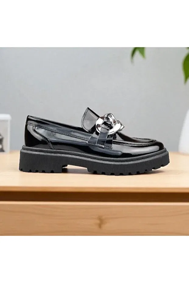 Детские туфли для девочек классические Jojo Kids, Black Patent Leather 3 — фото 2