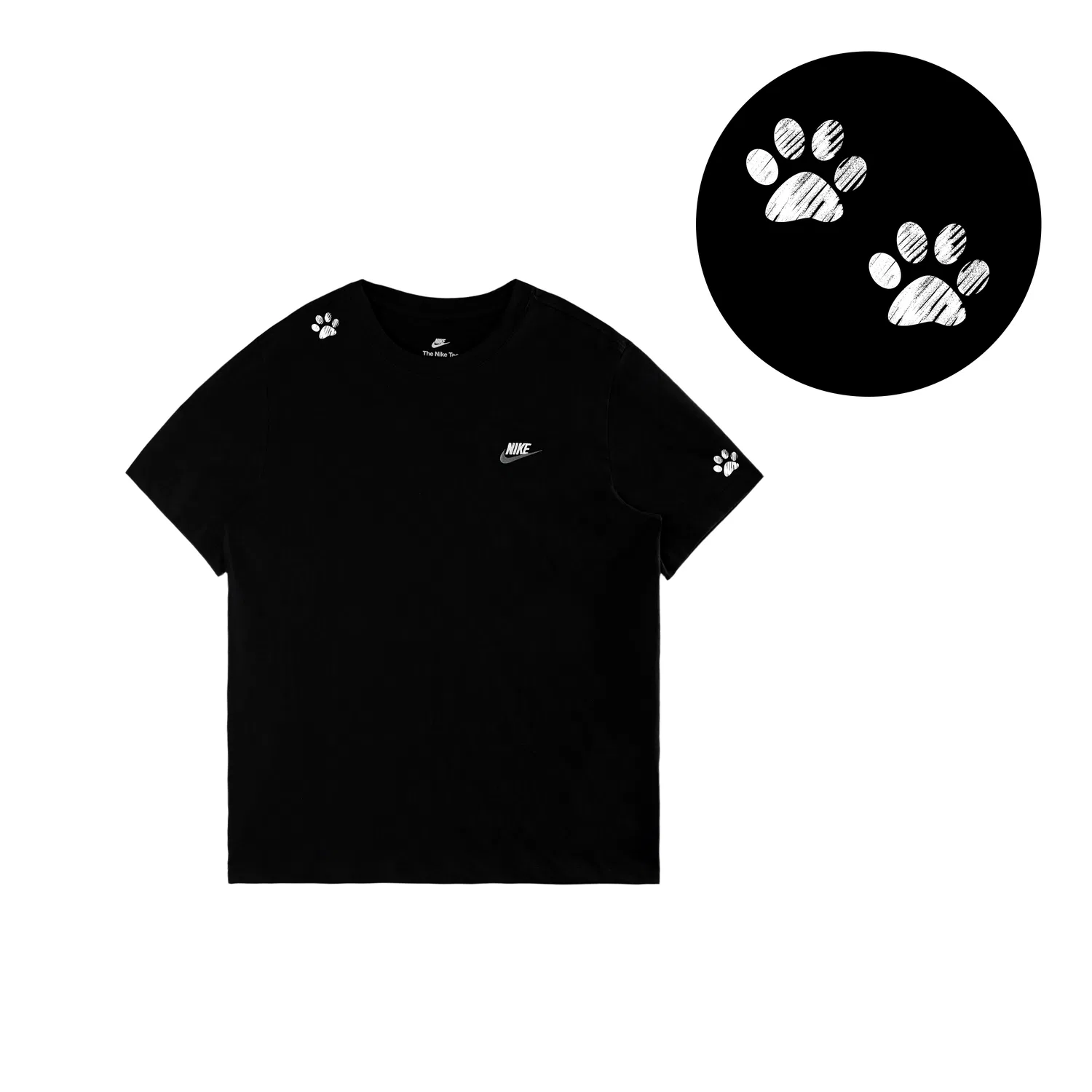 Футболка с принтом Nike Club Black/White/Dark Gray — фото 3