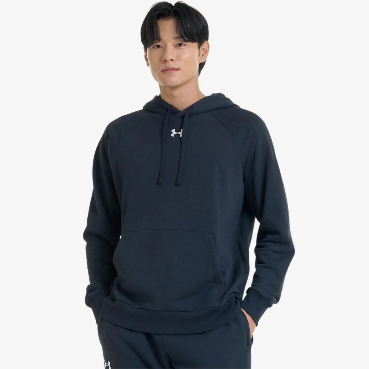 Детское худи из флиса Rival Under Armour, Schwarz — фото 3