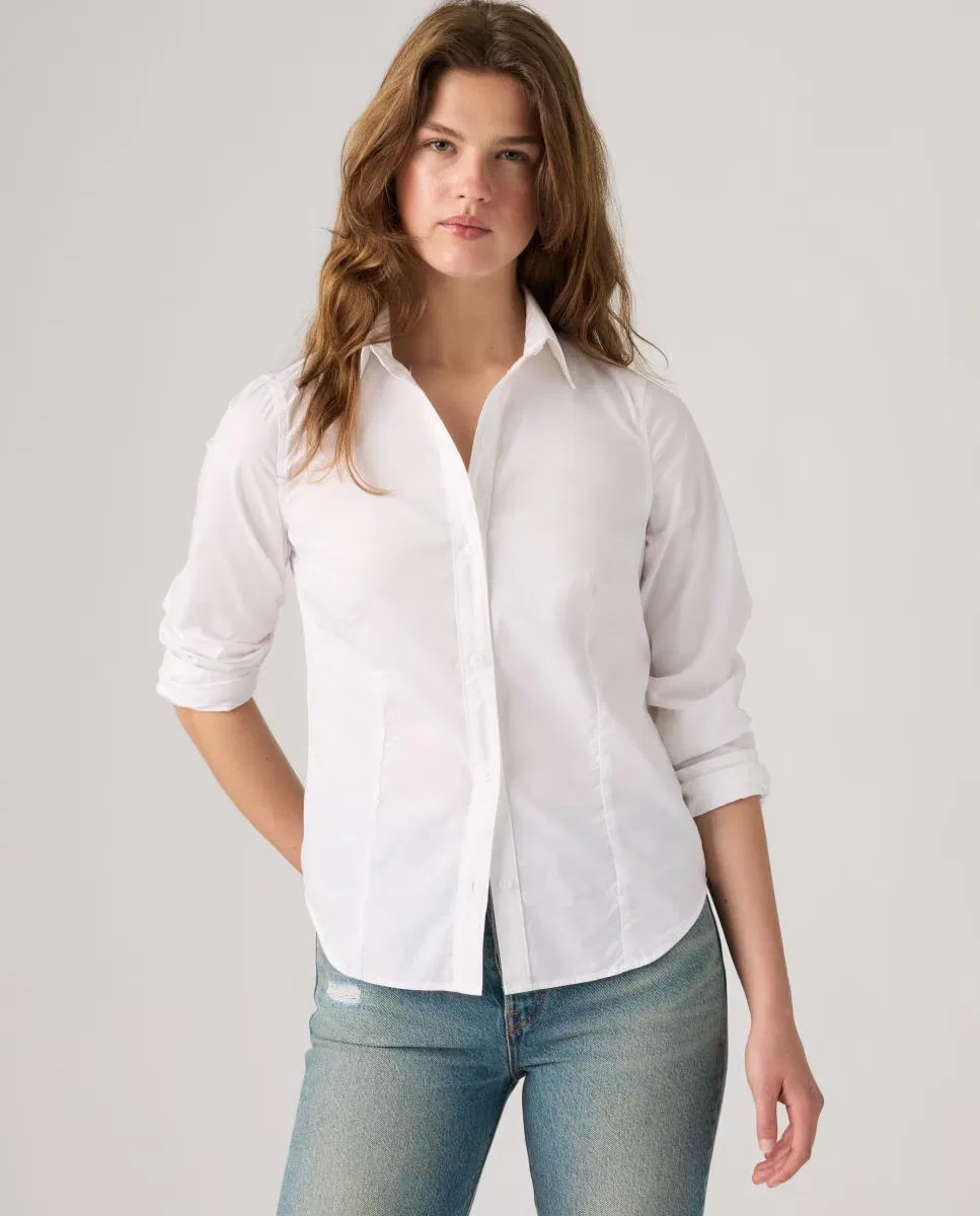 Женская рубашка с длинным рукавом, Levi's, белый — фото 4