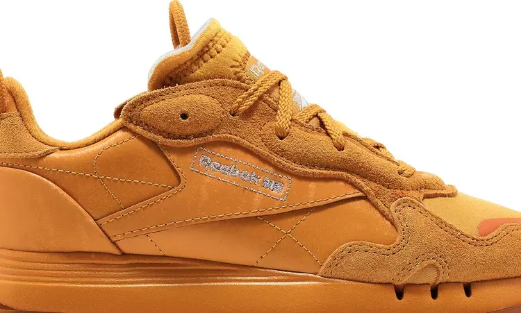 Кроссовки cardi b x wmns classic leather 'bright ochre' Reebok, апельсин — фото 3