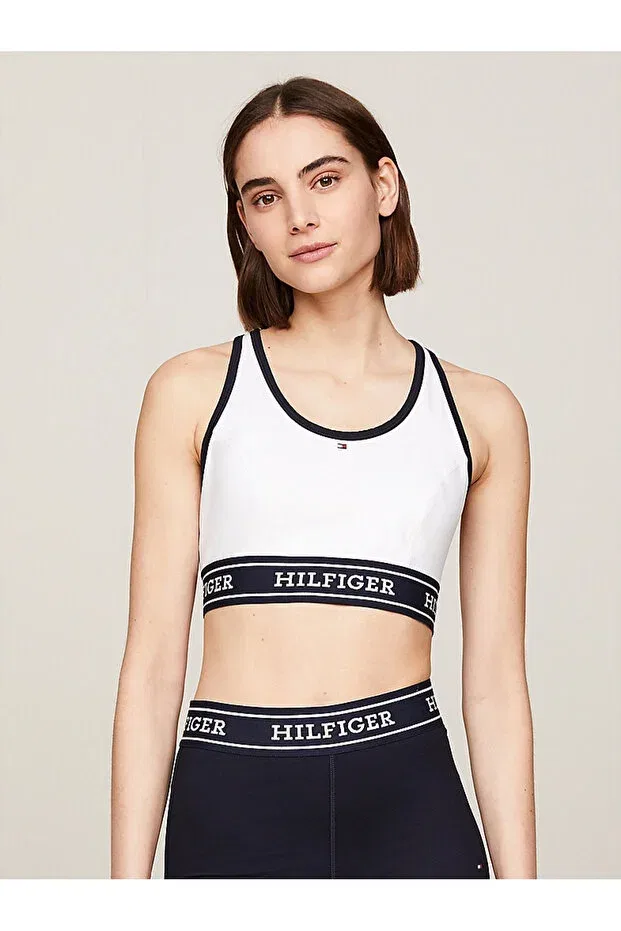 Женский спортивный бюстгальтер с принтом Tommy Hilfiger, White