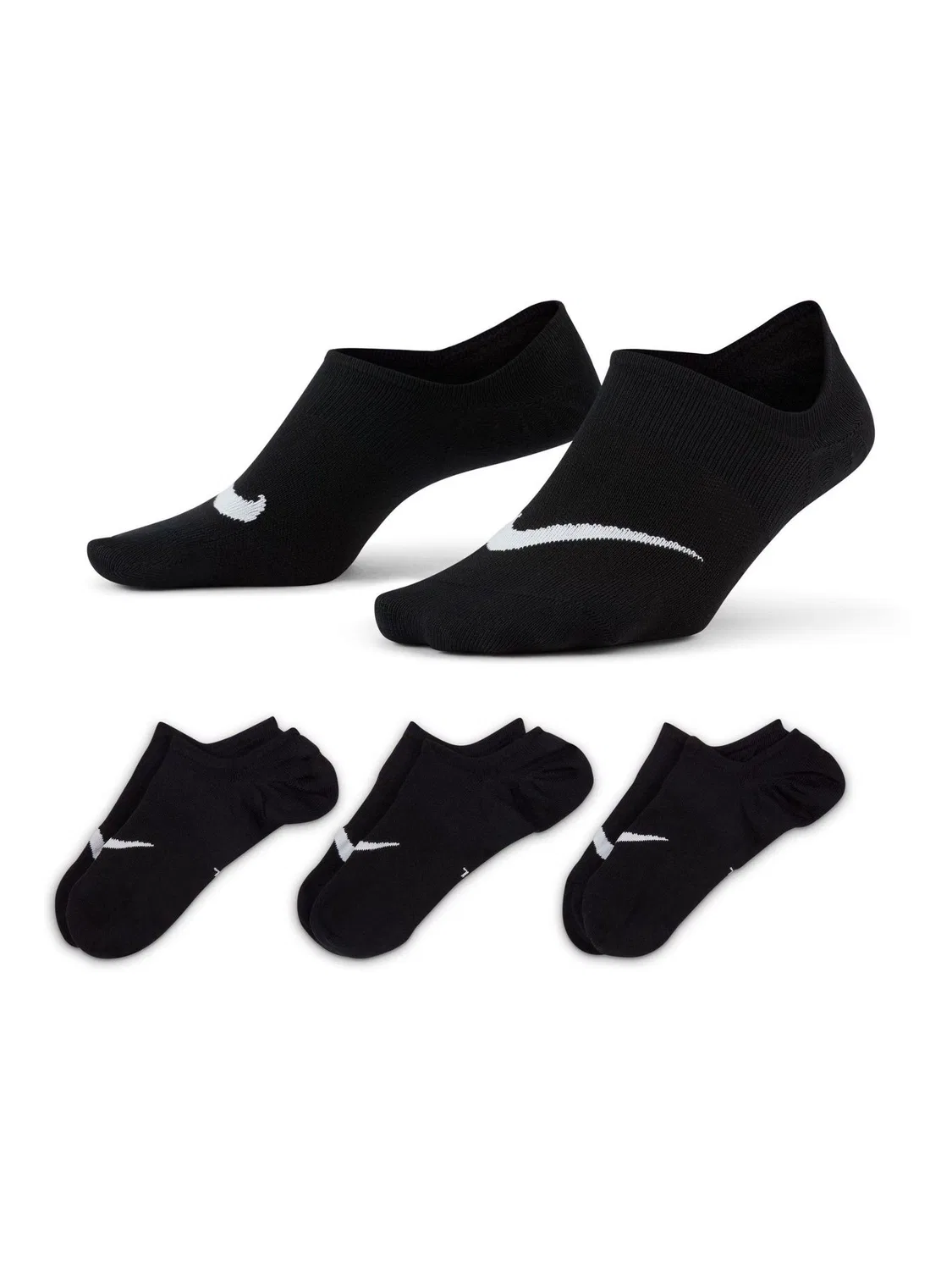 Носки, женские Nike Everyday Plus Lightweight Nike, черные