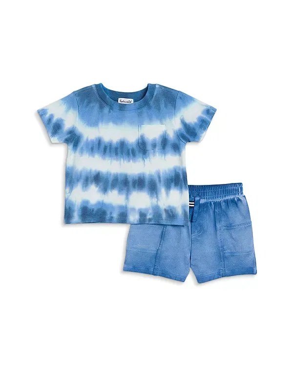 Детский комплект для мальчиков с принтом Sagrasso Tie Dye Tee & Shorts Set Splendid, Sagrasso Tye Dye