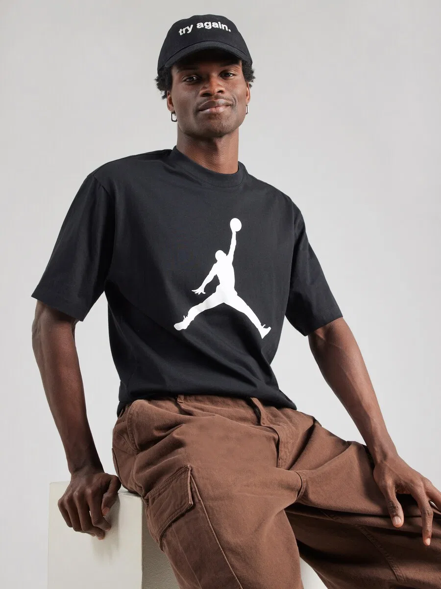 Футболка Jordan 'JUMPMAN' черного цвета — фото 2