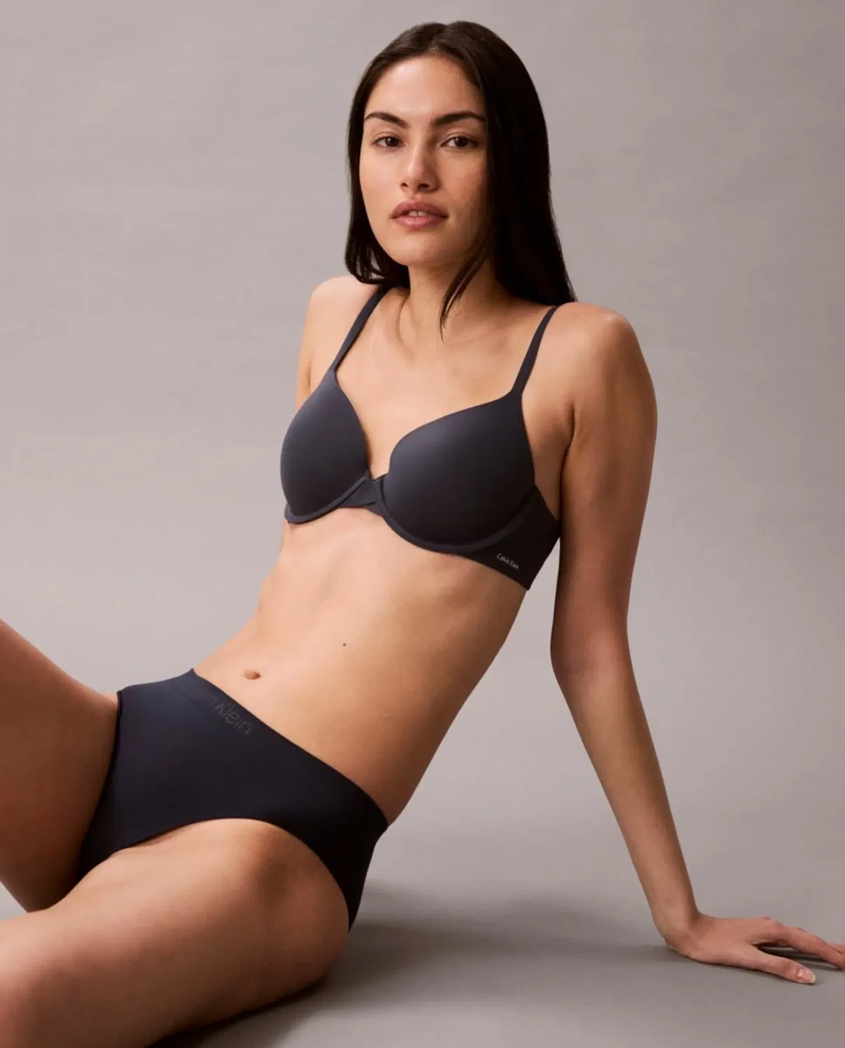 Женские трусы из микрофибры с логотипом Braga Calvin Klein, Azul — фото 4
