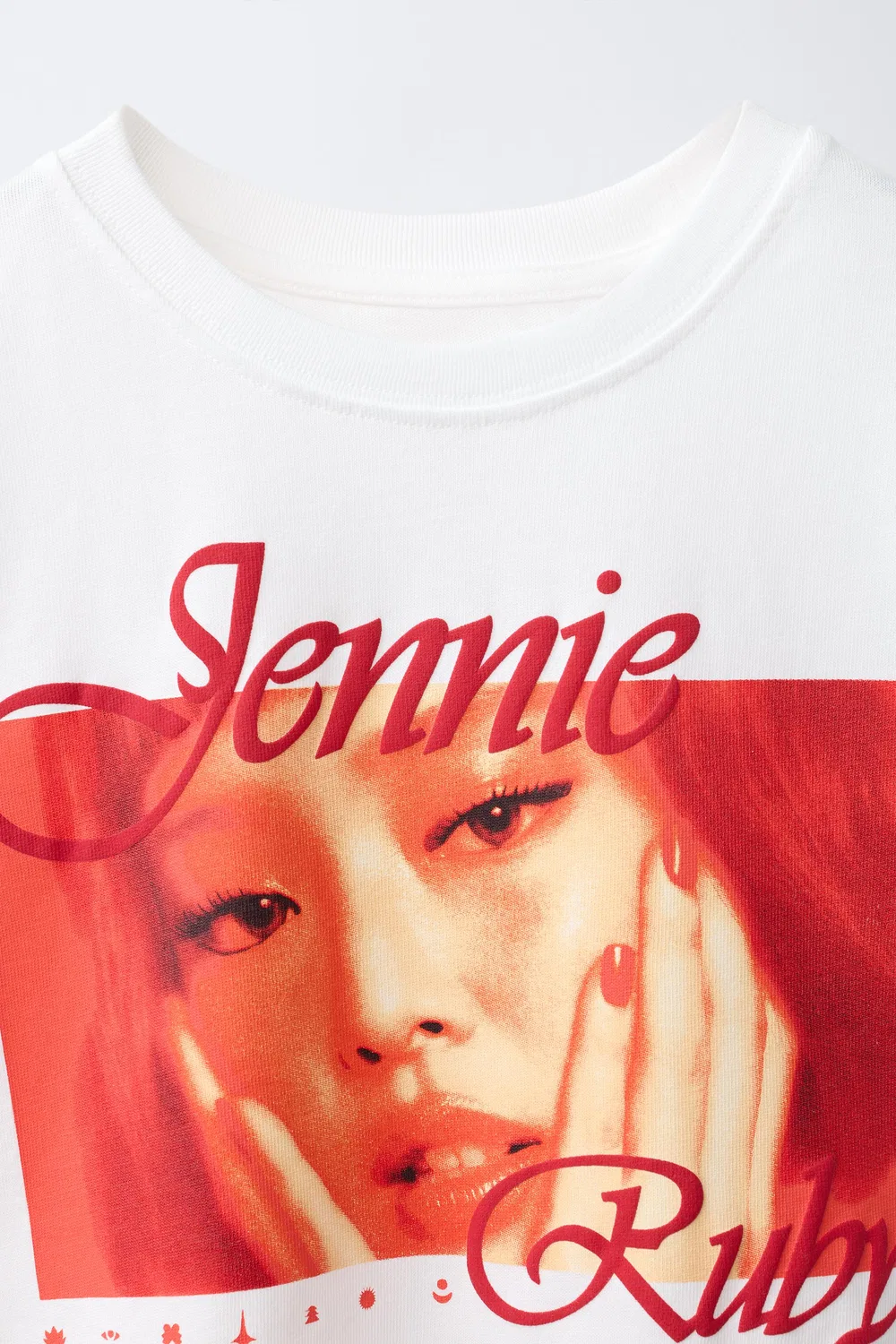 Футболка JENNIE RUBY ZARA, White — фото 3