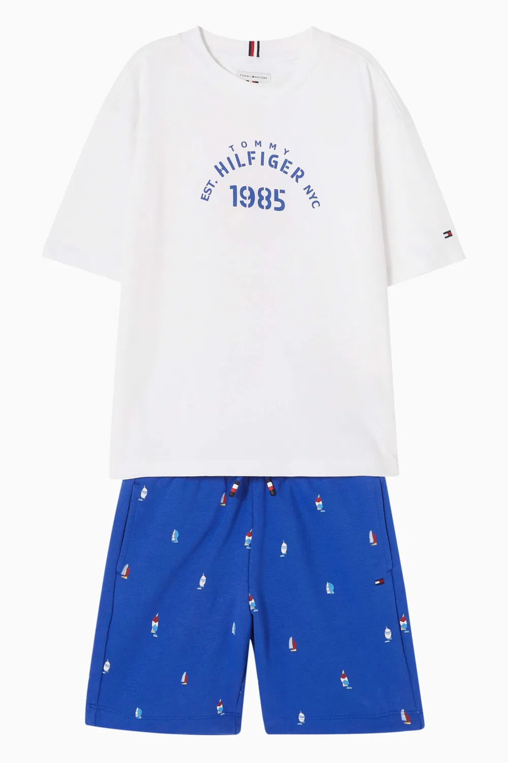 Комплект футболки и шорт Tommy Hilfiger, белый