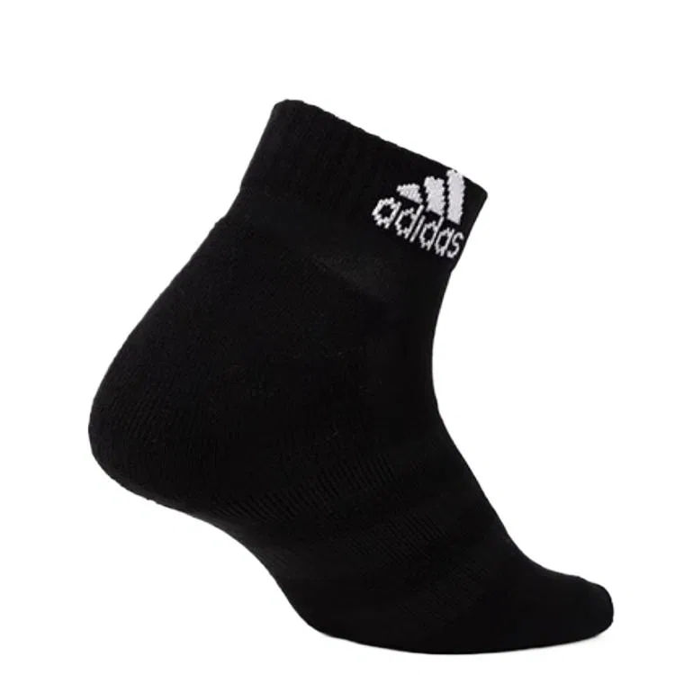 Детские носки с длинным голенищем, комплект из 3 пар, Adidas, Black — фото 2