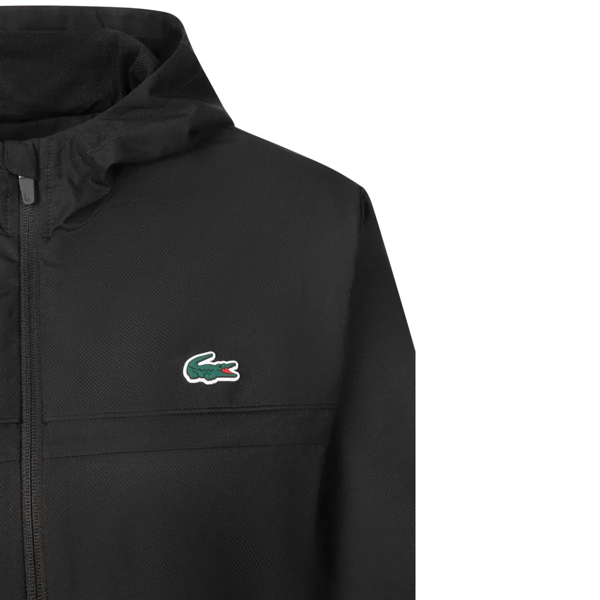 Куртка спортивная черная Lacoste BH3466, черный — фото 3