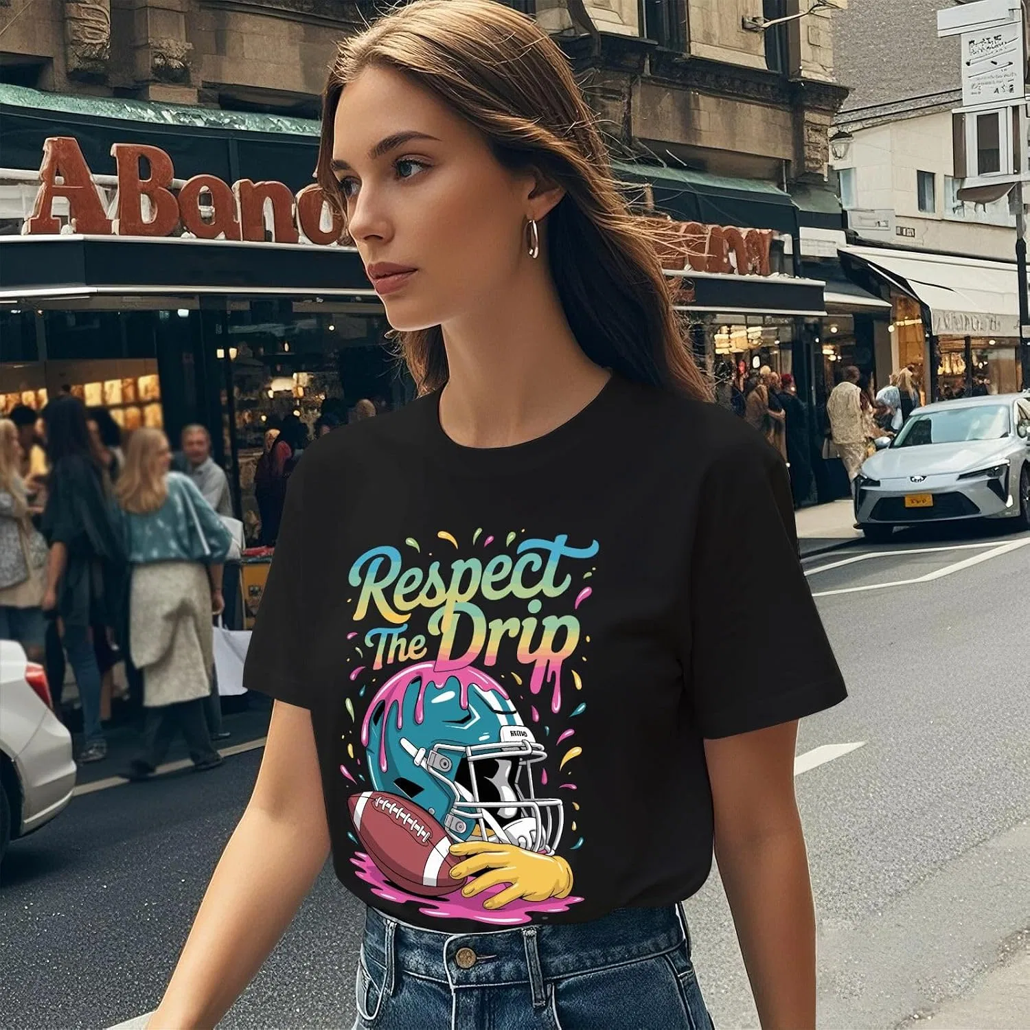 Мужская футболка с графическим принтом Shirt-003, Allblack — фото 3